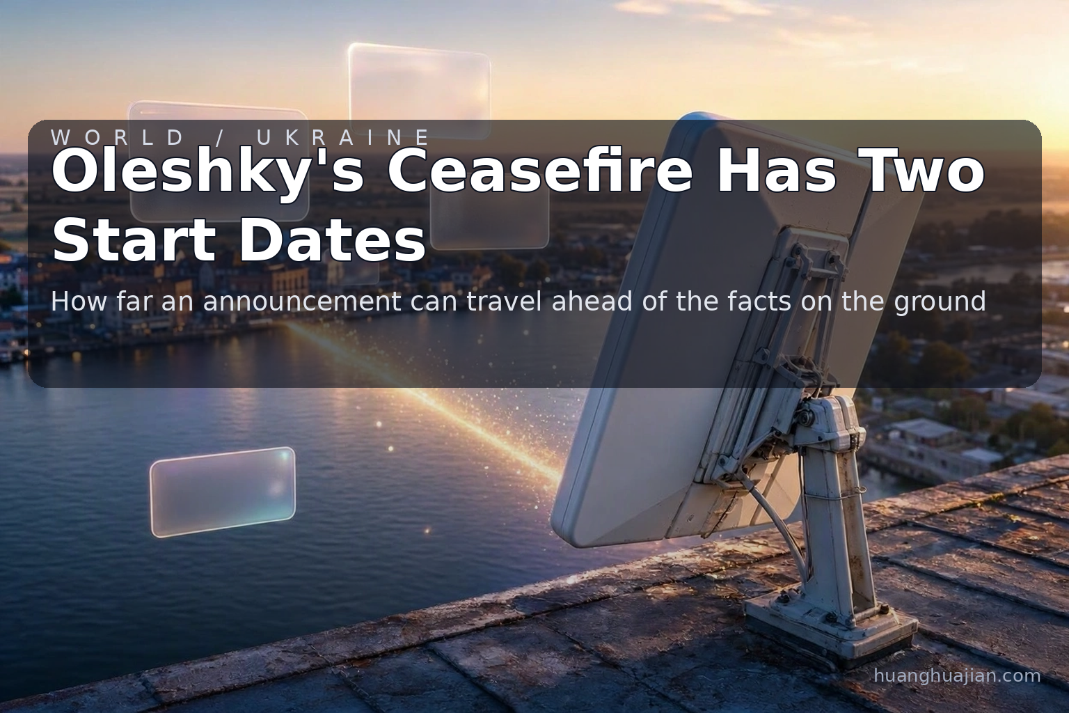 Oleshky's Ceasefire Has Two Start Dates, and Two Population Counts