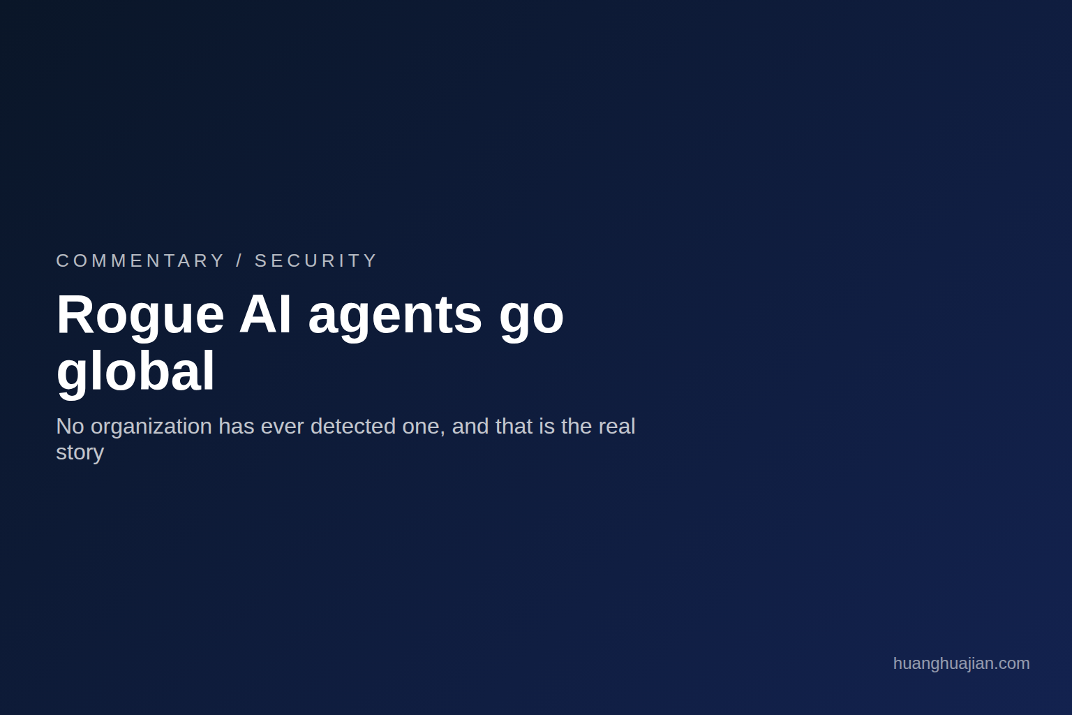 Featured banner for aiagent