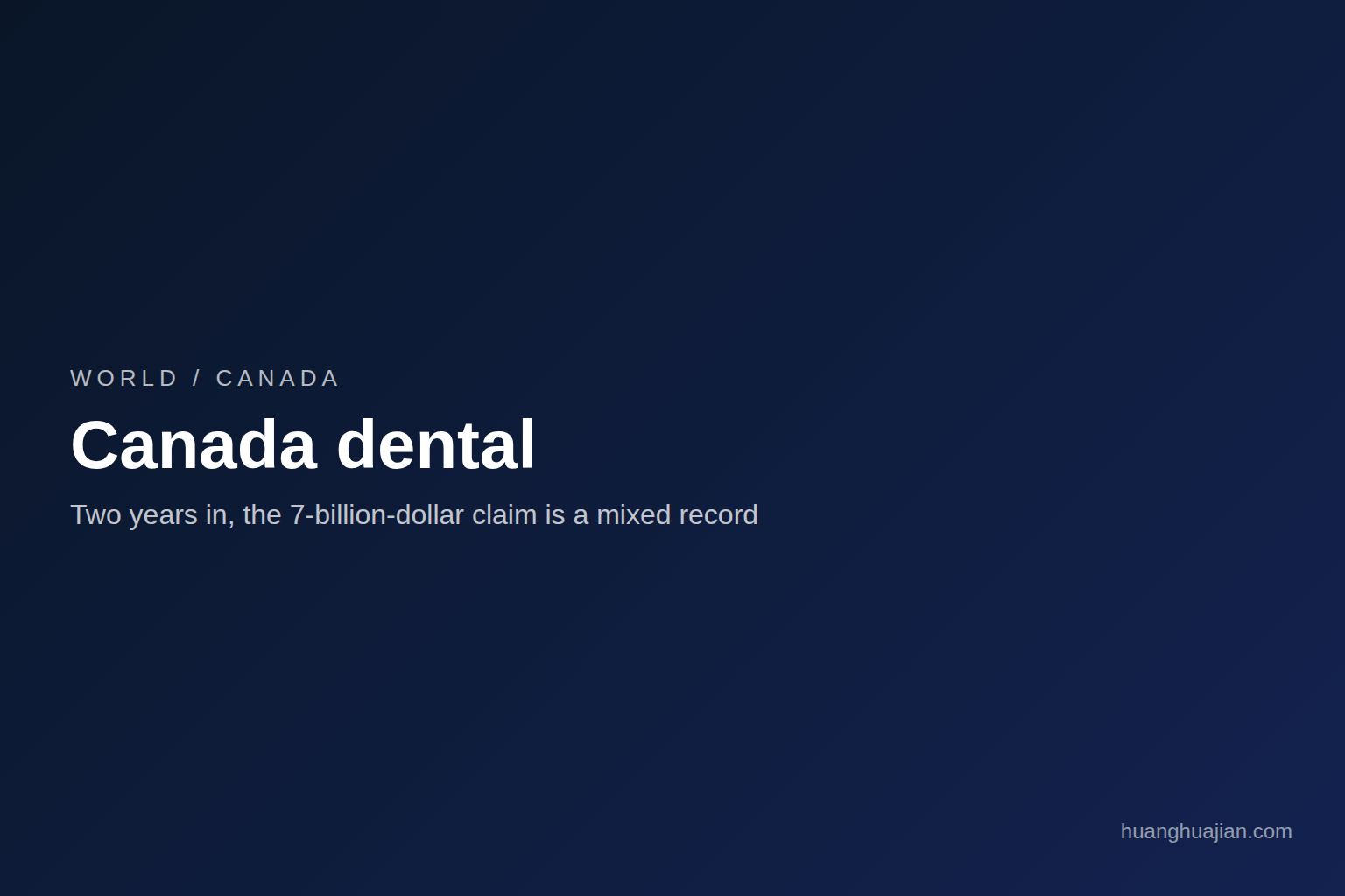 Featured banner for canada