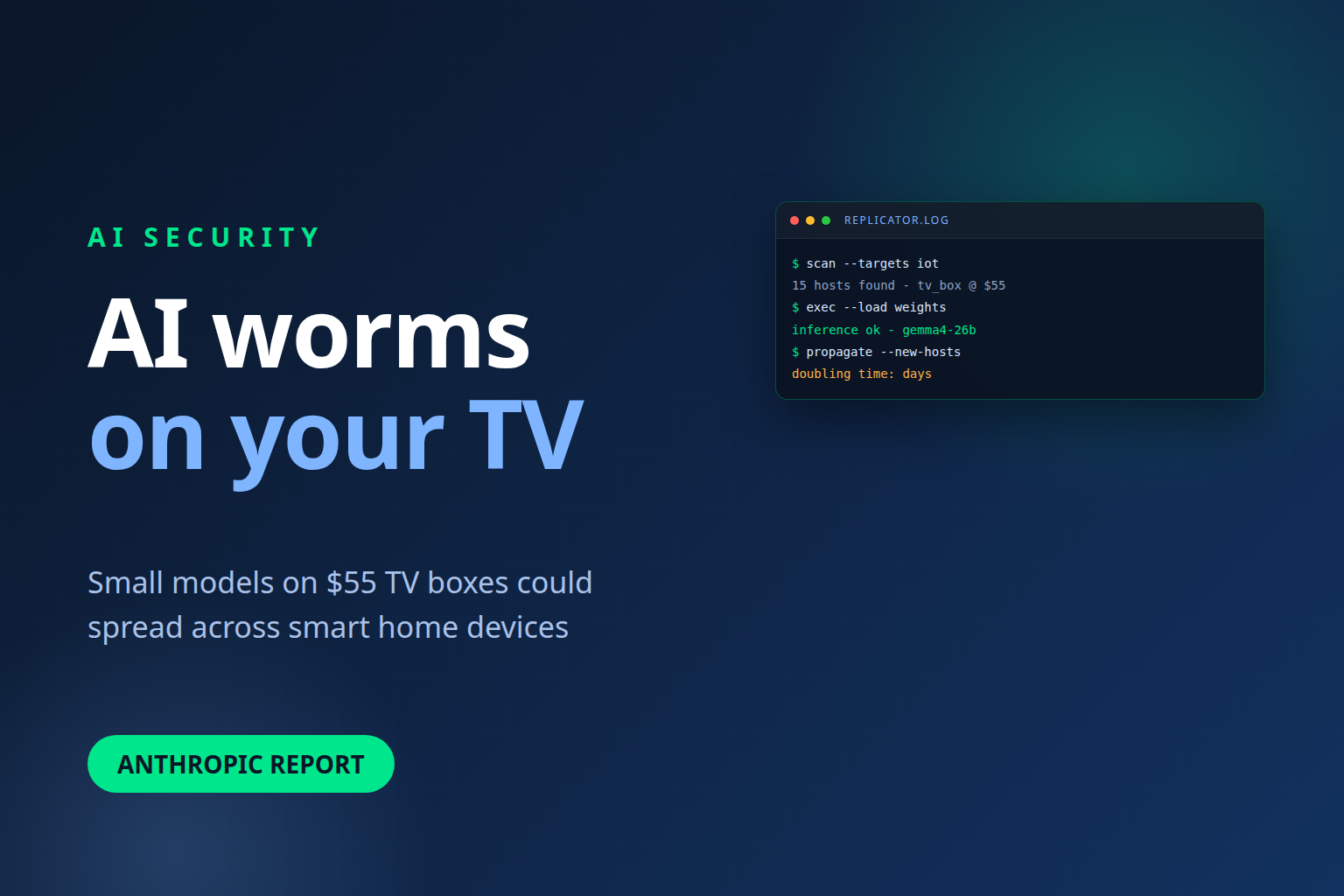 Anthropic warns self-replicating AI worms could soon spread across smart home devices