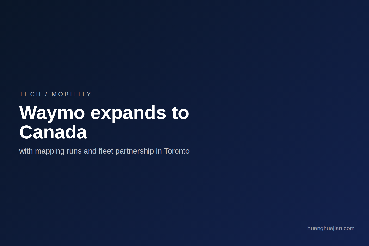 Featured banner for waymo